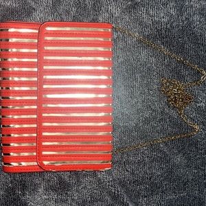 Coral cross body bag